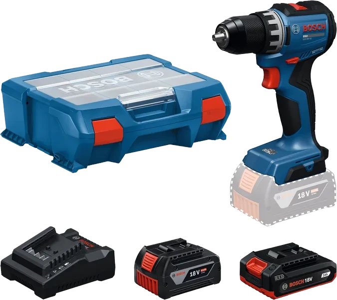 Bosch Slagborrmaskin GSB 18V-52 1X2/4AH L-CASE