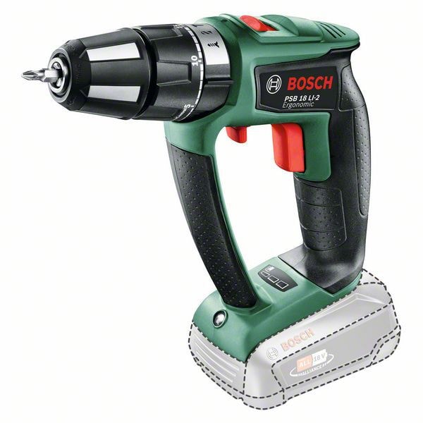 Bosch DIY Iskuporakone PSB 18 LI-2 Ergo, ilman akkua ja laturia