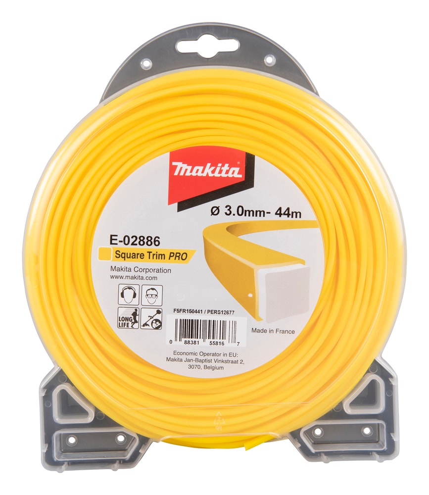 Makita Fyrkantig Trimmertråd Pro 3,0mm / 44M