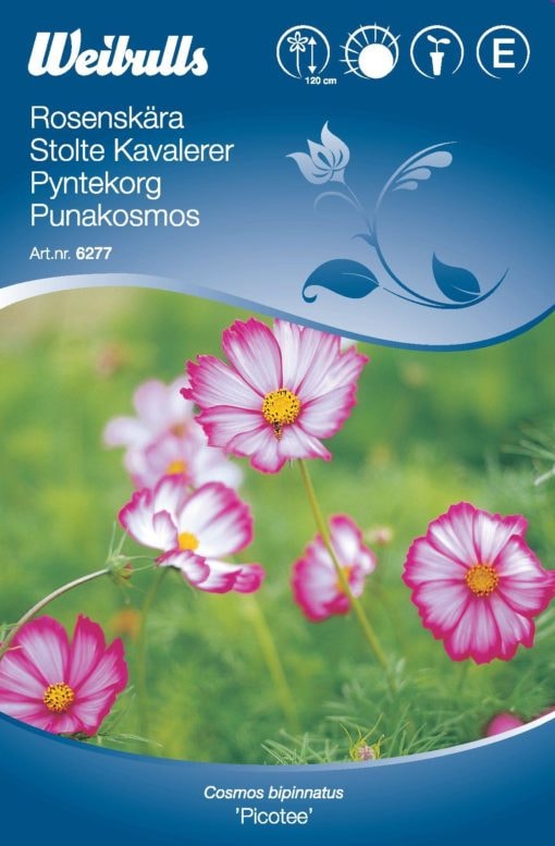 Weibulls Rosenskära Rosa/vit Frö