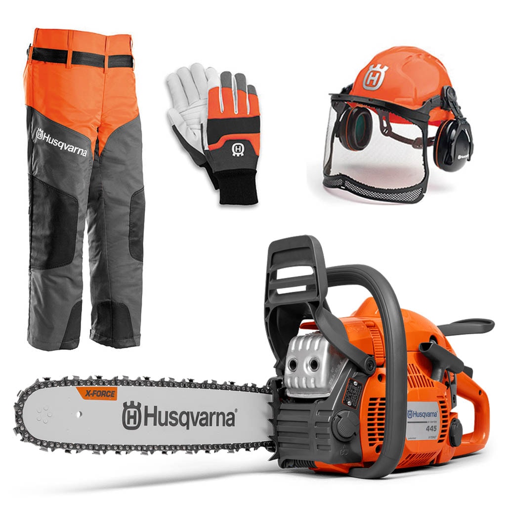 Husqvarna 445II Trio Brake Vedhuggarpaket -
