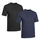 Clique T-skjorte 2-pakning svart/blå
