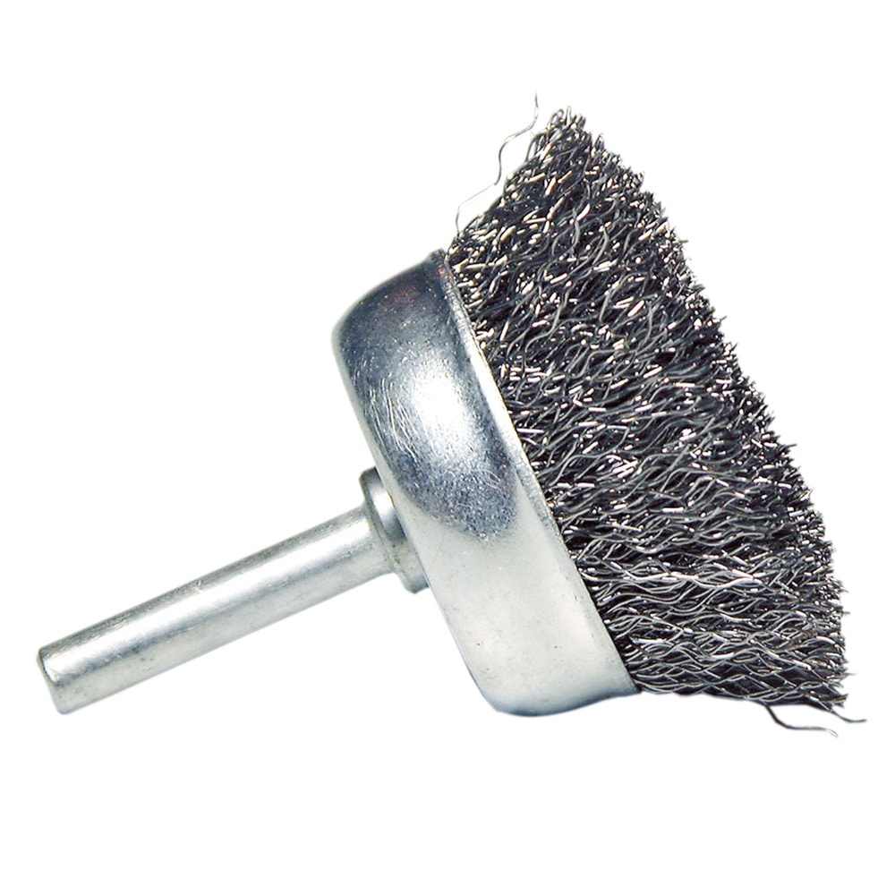 Dronco Axialborste TB6 med skaft 6mm, vågig, stål