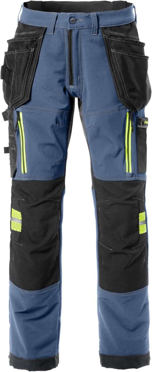Fristads Hantverkarbyxa stretch 2566 STP Tvättad blå D112