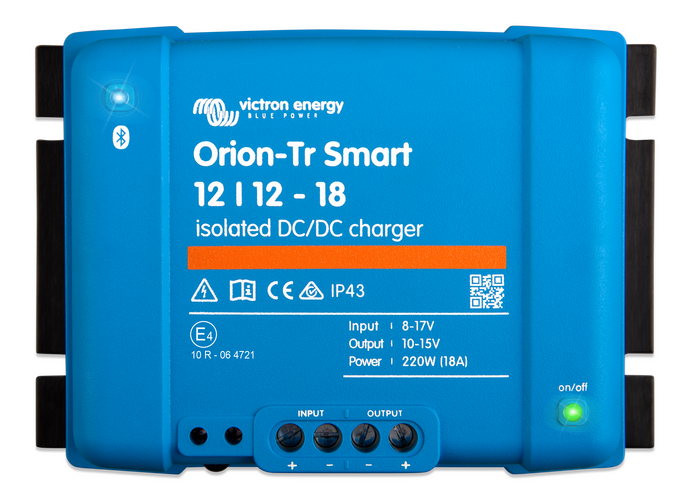 Victron Energy Laddare DC-DC Orion-Tr Smart 12/12V-18A IP43 (isolerad) med Bluetooth