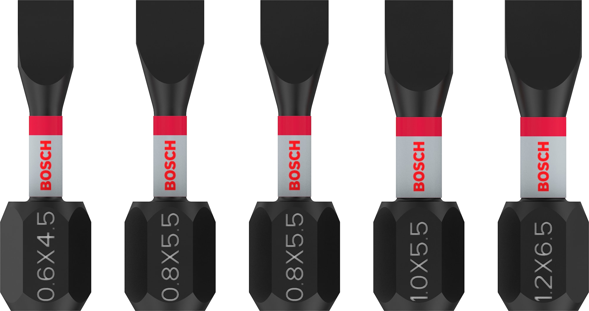 Bosch Bitsset Impact Sl4,5-6,5 25mm 5 Delar