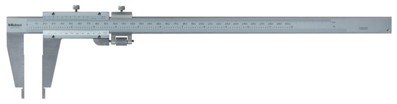 Mitutoyo Nonie skyvelære 160-125 med avrundede måleflater 0-12in, 0,001in, finjustering