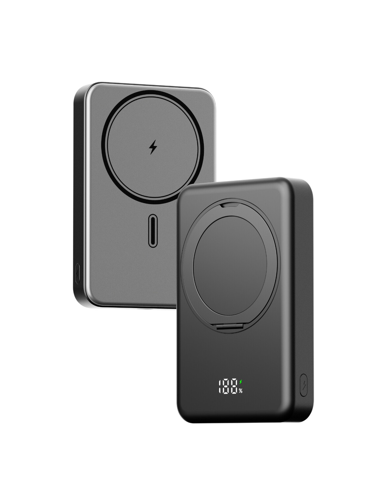Genzo Powerbank P10i - Trådlös, 3-i-1, 10000mAh