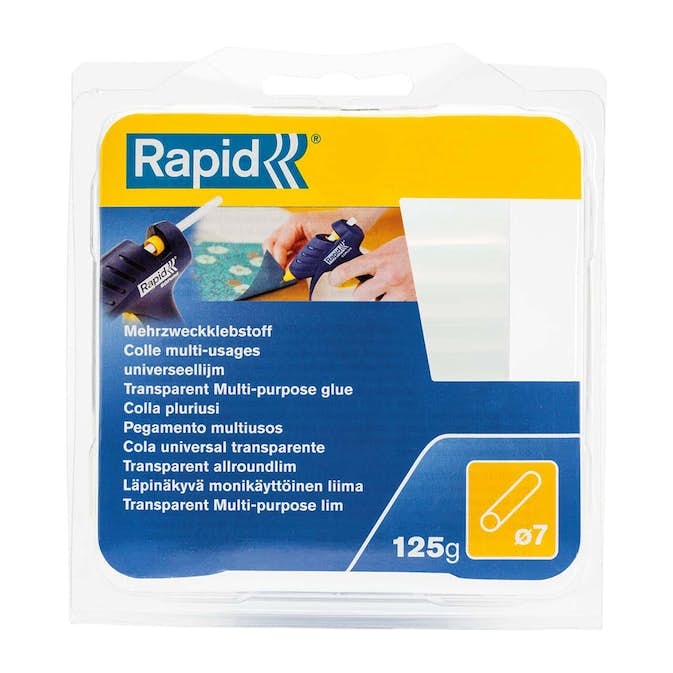 Rapid Klebesticks Transparent Universal 7x90mm, 36stk