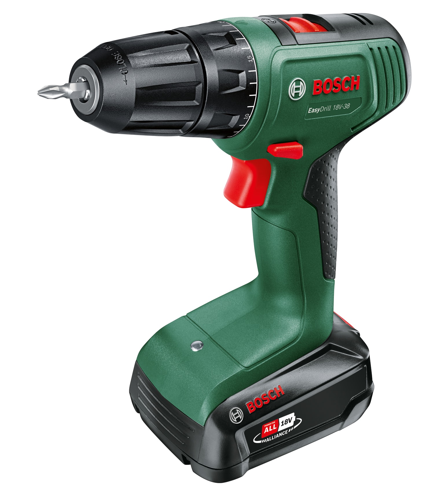 Bosch DIY Borrskruvdragare Easydrill 18V38 med 1x2,5Ah batteri och laddare