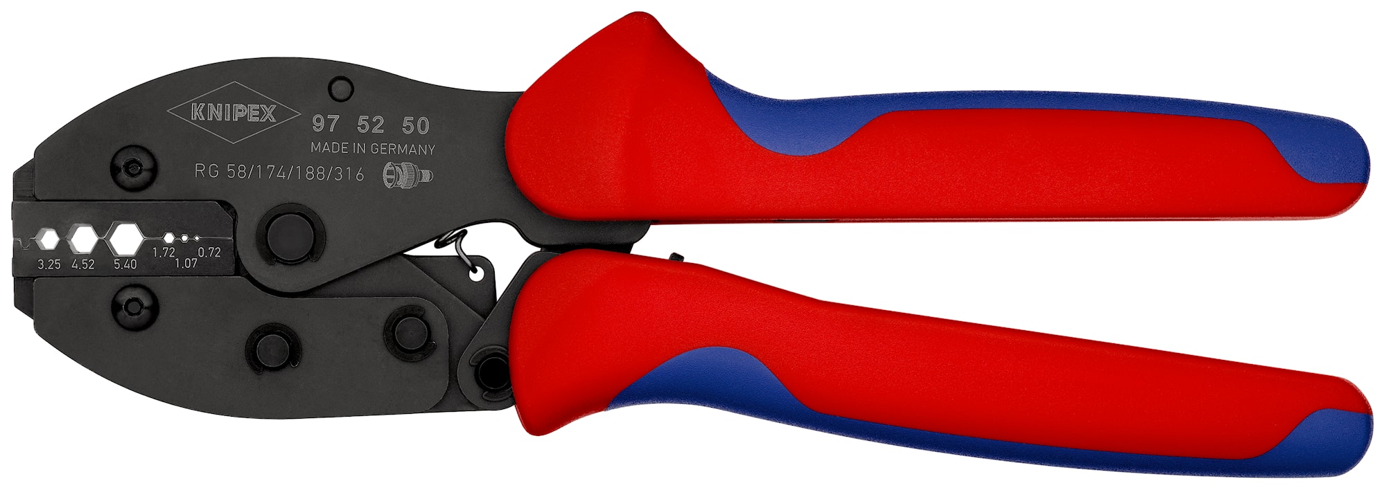 Knipex Presstång 975250 PreciForce 220mm, för koaxialkontakter