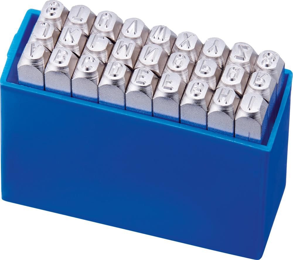 Turnus Bokstavstämplar A-Z, 10mm, DIN 7353, 1200 N/mm2
