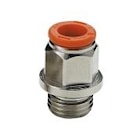 Metal Work Pneumatic Plug-in-kobling i metall for 6x8 mm utvendig gjenge 1/8"