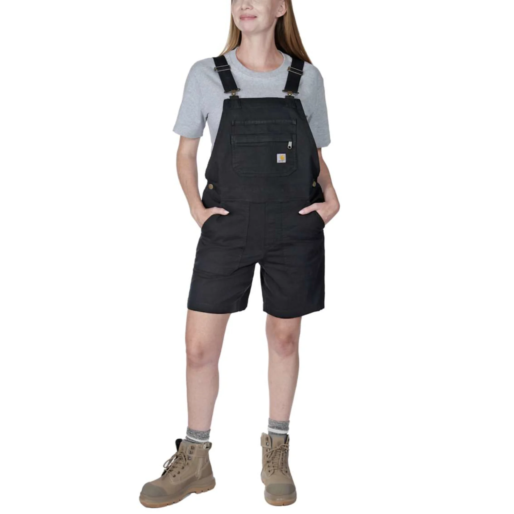 Carhartt Relaxed Fit Canvas Shortall Dam Black