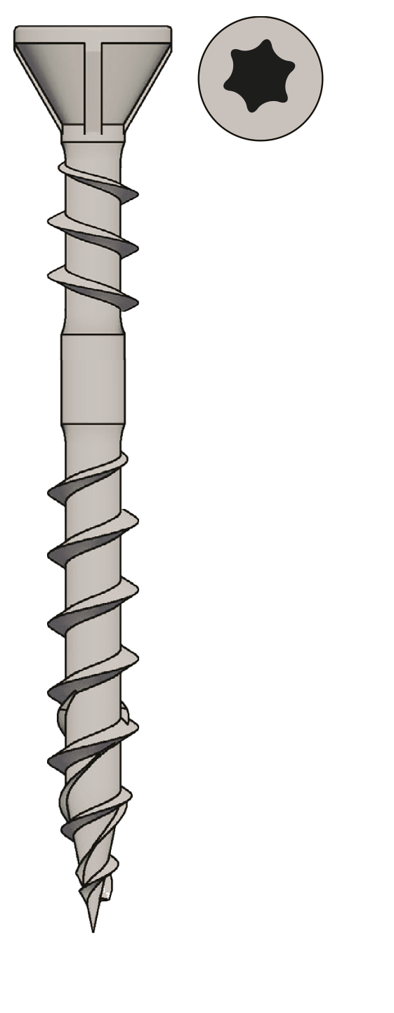 Camo Terassiruuvi Premium 316SS A4 T20