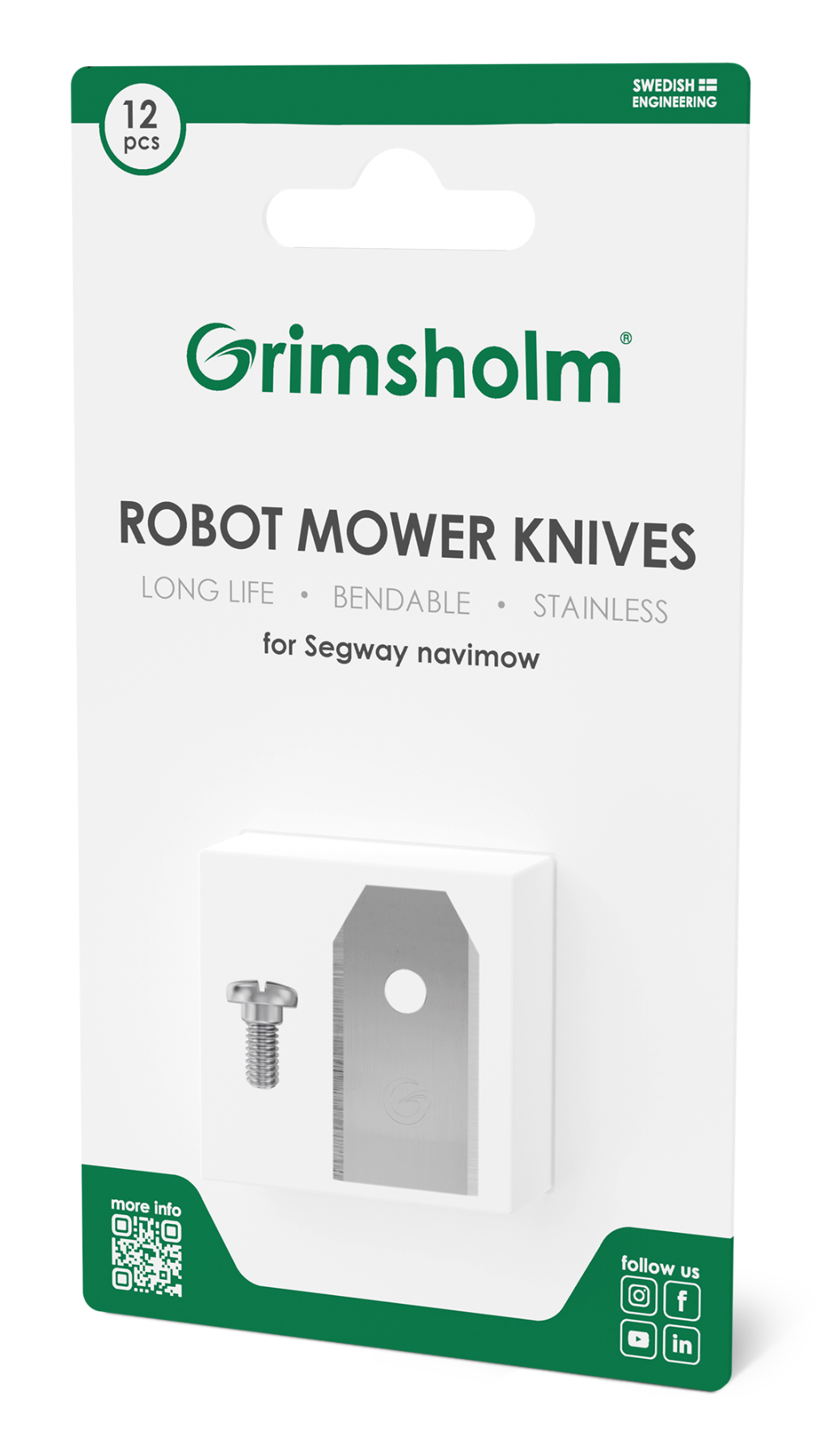 Grimsholm Knives for Segway Navimow