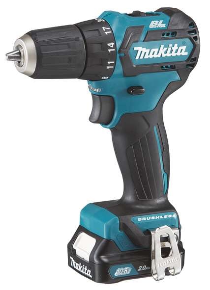 Makita Borrskruvdragare DF332DSAJ 10,8V med 2st 2Ah batterier och laddare i MAKPAC