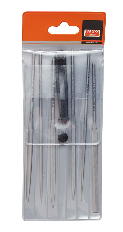 Bahco 14Cm Needle Cut 4 File Set 6Pc 2-470-14-4-0