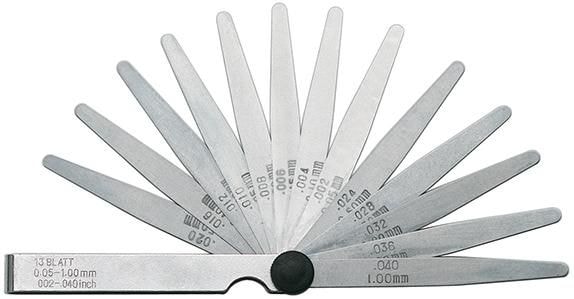 Format Bladmått 0,05-2,0mm, 100mm, 21st, stål