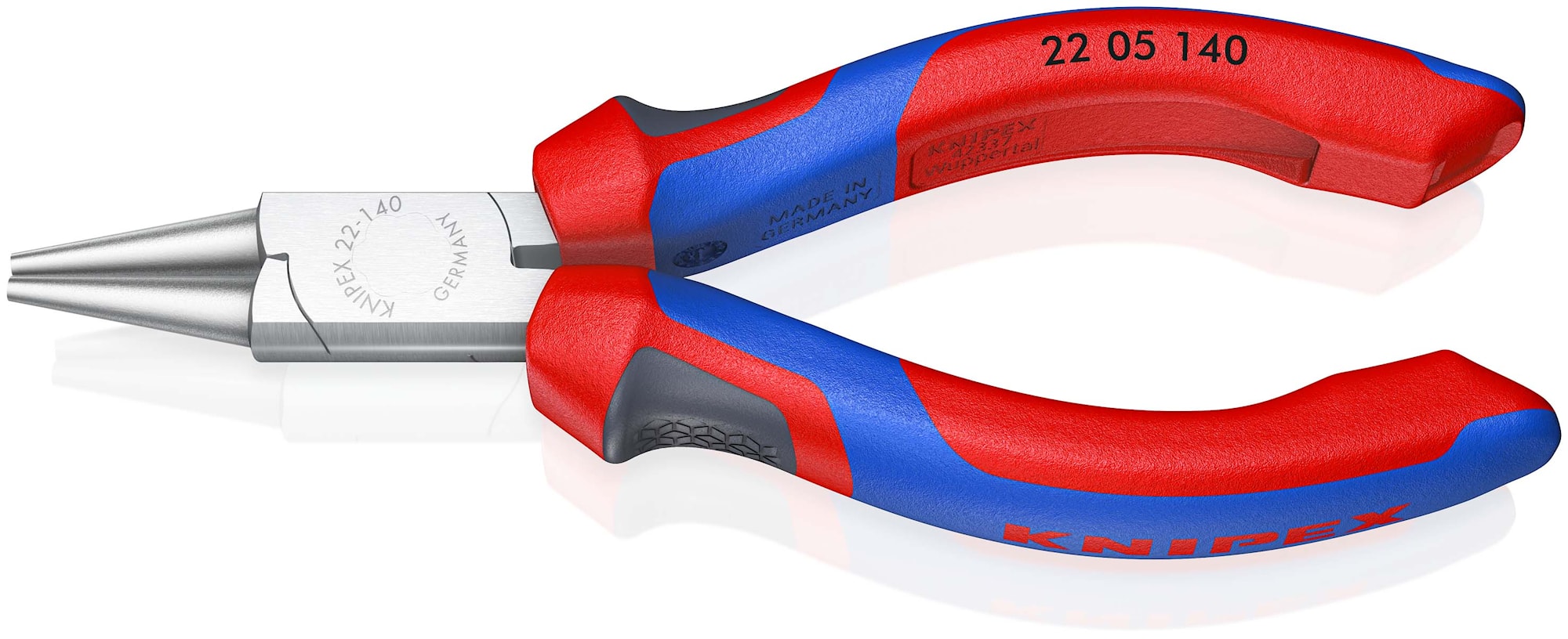Knipex Rundtång 2205, kromad