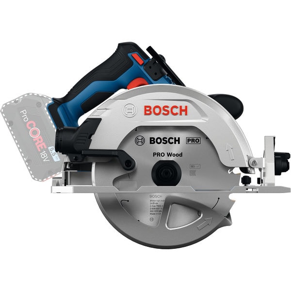 Bosch Cirkelsåg GKS 18V-68-2 utan batteri och laddare i L-Boxx