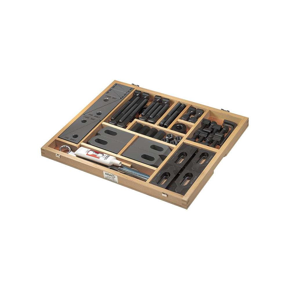 Amf Klemmeverktøysett 6530 M12x14mm 66 deler, i trekasse