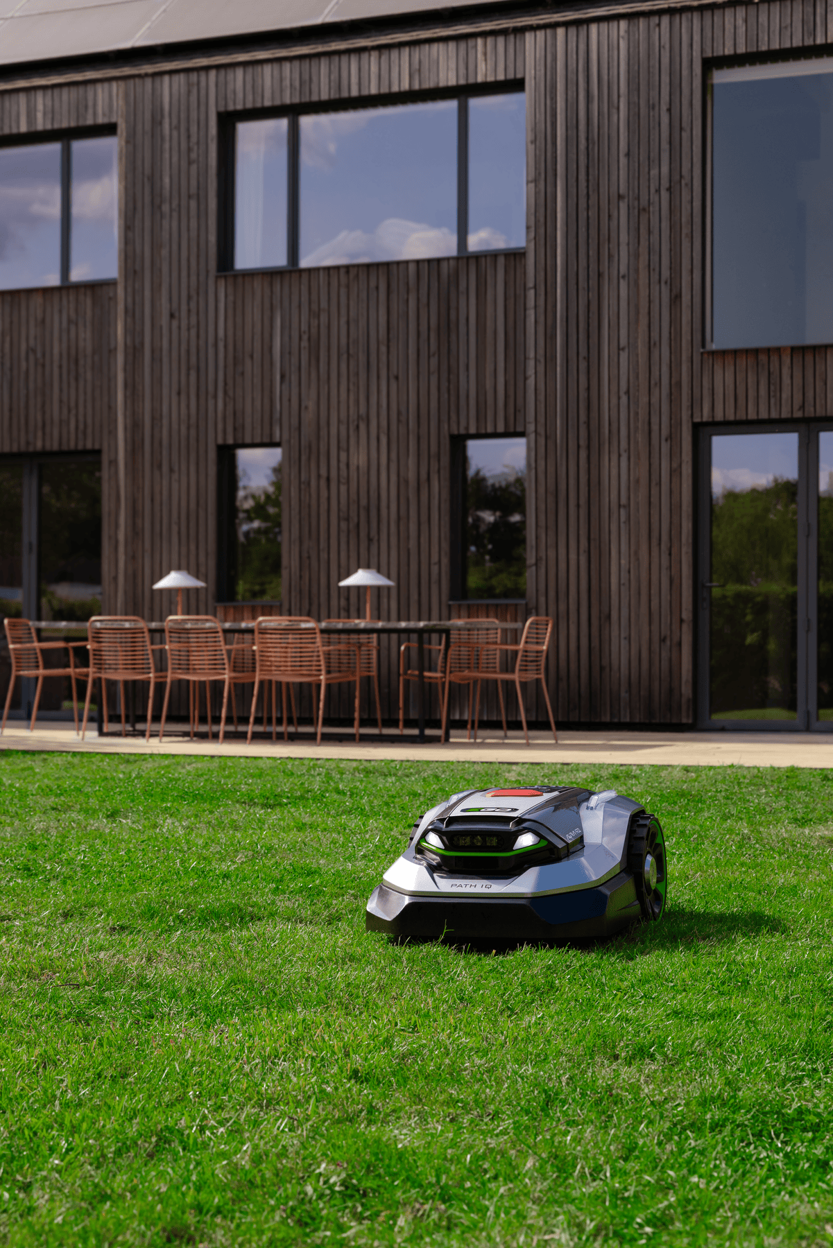 AURA-R2_Power+_Robotic Mowers_Lifestyle Photograph