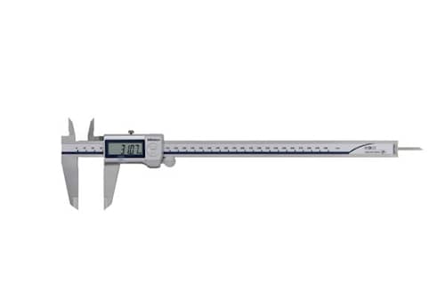 Mitutoyo ABSOLUTE Digimatic Skjutmått 500-704-20 CoolantProof 0-300mm, 0,01mm, flat sticka, IP67, friktionsrulle