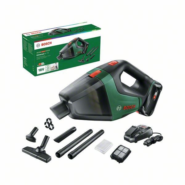 Bosch Dammsugare Universalvac 18V med 1x2,5Ah batteri och laddare -