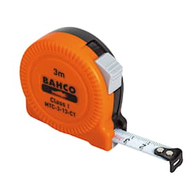 Bahco Målebånd MTC kort, stål, mm/mm, klass 1, kompakt