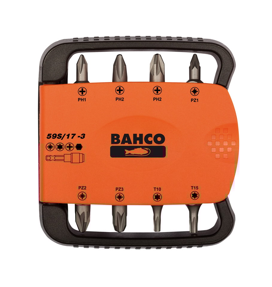 Bahco Bitssats 59S 1/4'' PZ,PH,T, H 17 delar