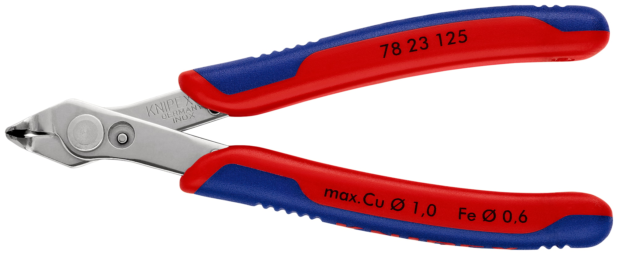 Knipex Elektronikavbitare 7823125 Super-Knips 125mm, utan fasett, vinklade käftar 60gr