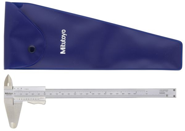 Mitutoyo Nonie skyvemåler 531-108 med momentlås 0-200mm, 0,05mm, flat pinne