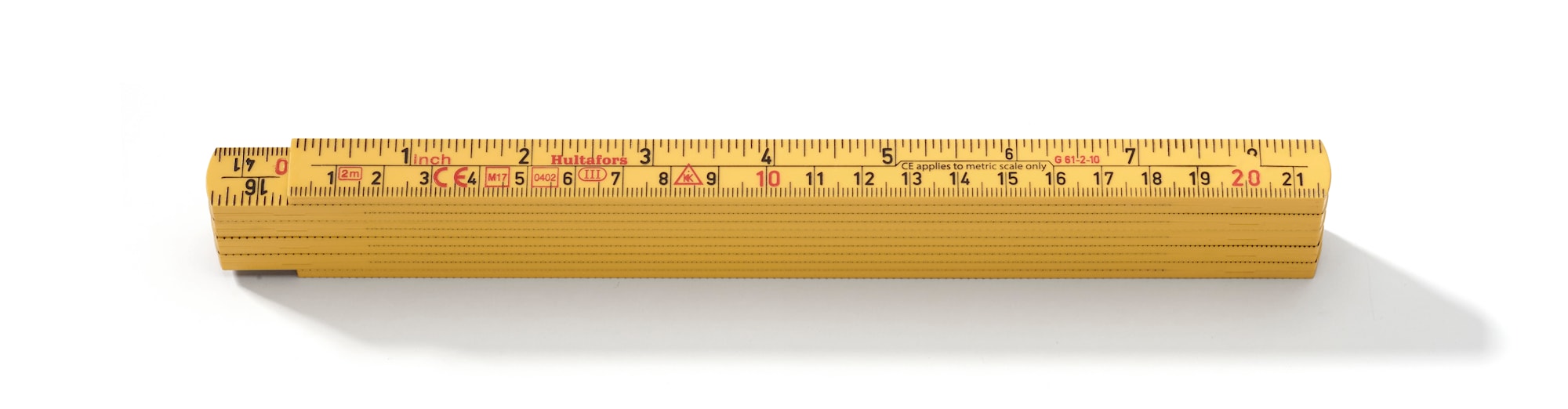 Hultafors Taittomitta G 61, lasikuitu keltainen, mm/tuuma