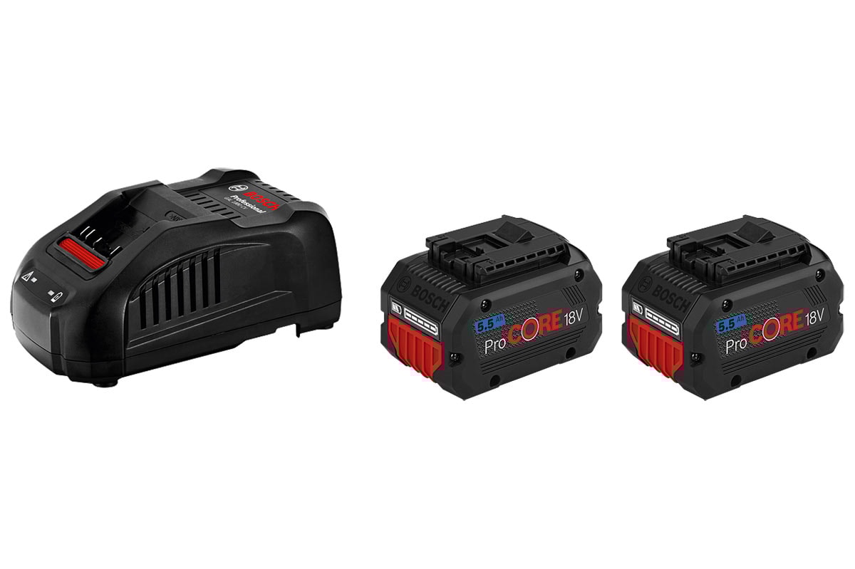 Bosch Startsæt 2 x ProCORE18V 5.5Ah + GAL 1880 CV Professional