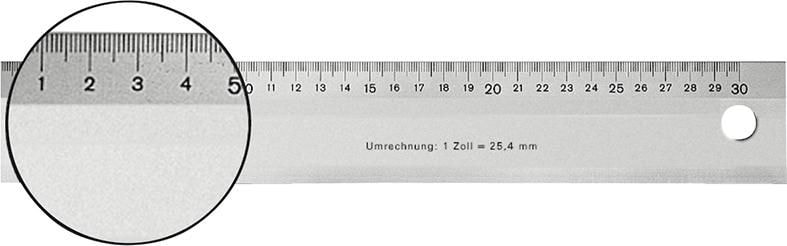 Format Verkstadslinjal 600mm, aluminium