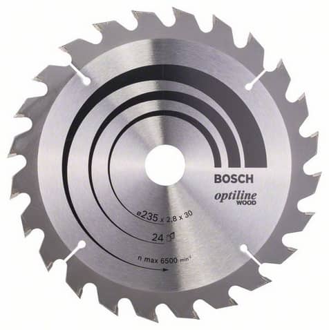 Bosch Sirkelsagblad Optiline Wood 235 x 30/25 x 2,8 mm, 24