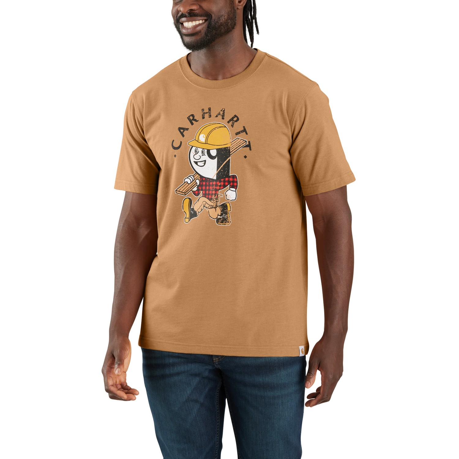 Carhartt Carpenter graphic T-shirt, Herr, Hickory nut heather