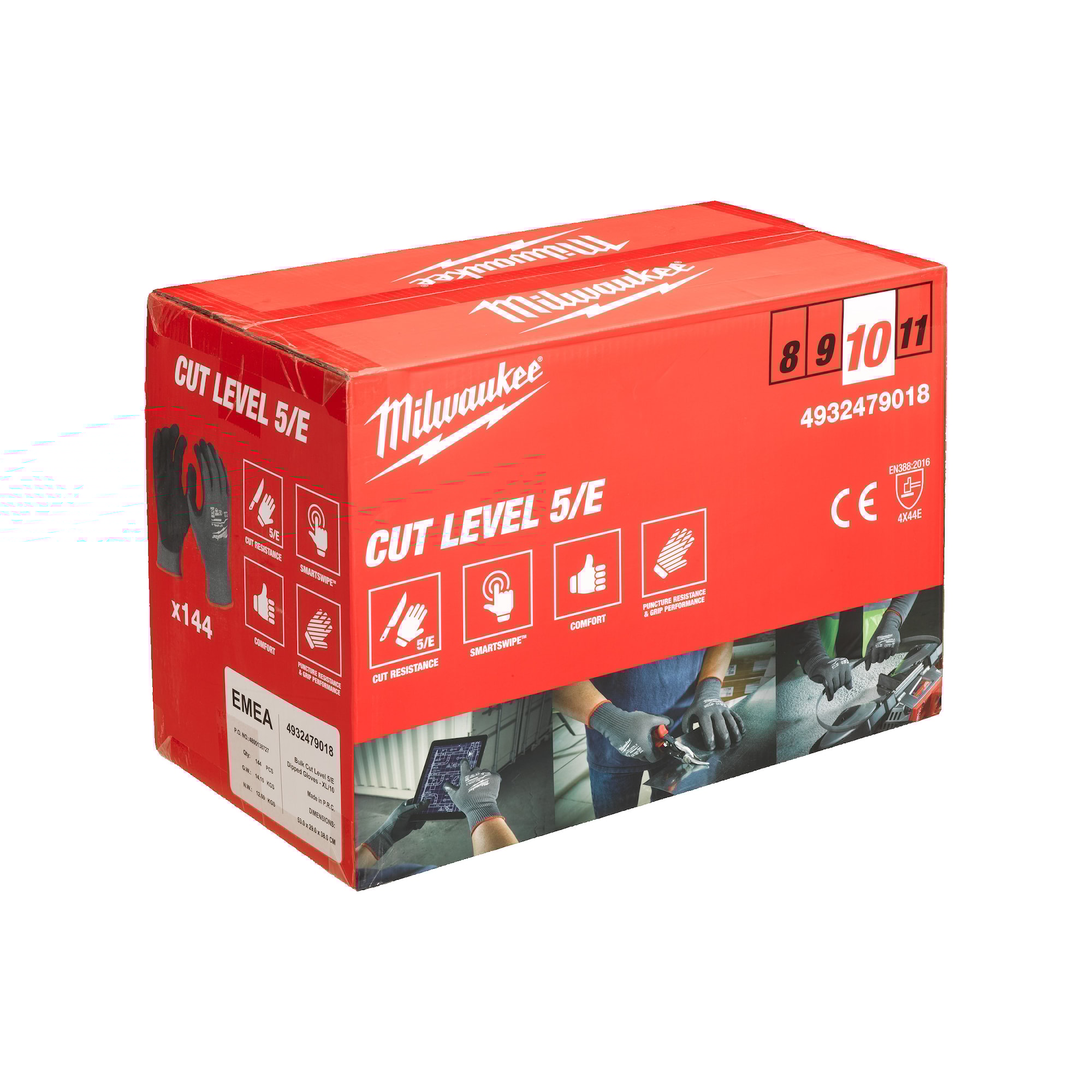 Milwaukee Handske Skärskydd E - Xl/10 - 144P