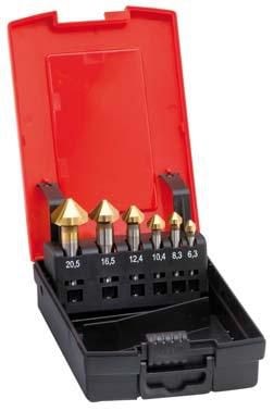 Format Konisk forsenkningssett DIN 335C HSS TiN 90gr 6,3-25,0mm