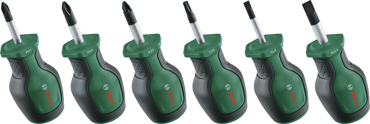 Bosch Skruvmejselsats Stubby 6-pack