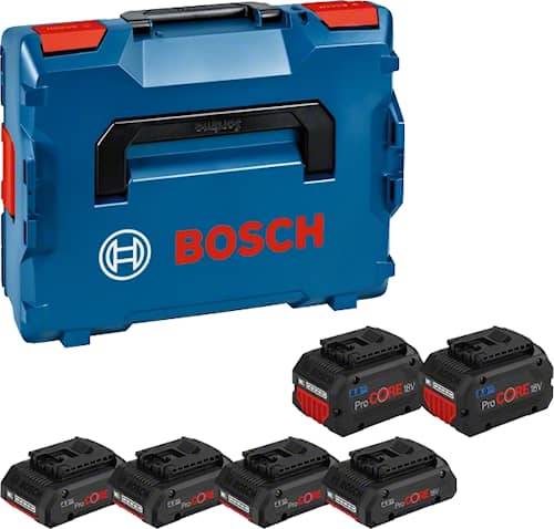 Bosch Batteripaket 4X4,0Ah PROCORE 2X8,0Ah PROCORE L-BOXX