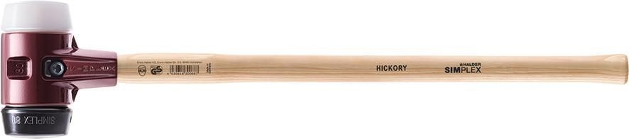 Halder Plastslägga Simplex, gummi/nylonslag