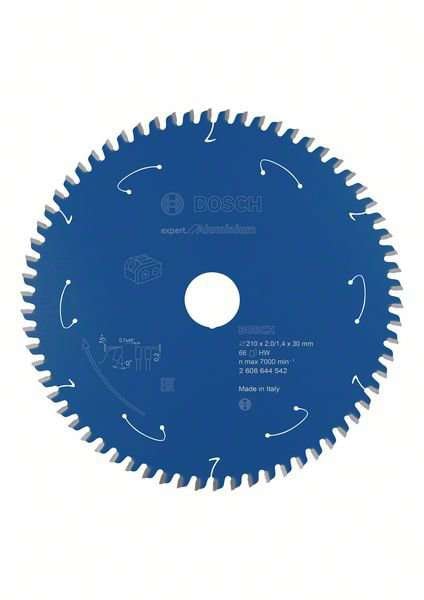 Bosch Expert for Aluminium-sirkelsagblader for batteridrevne sager 210x2/1,4x30 T66