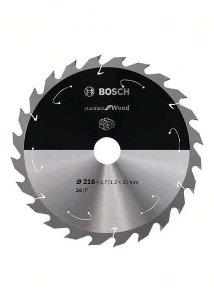 Bosch Sågklinga Standard for Wood 216×1,7/1,2×30mm 24T 25gr