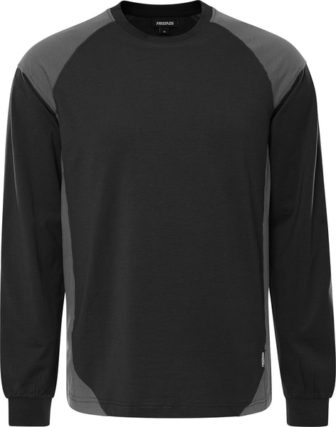 Fristads T-Shirt Lång Ärm 7071 GTM Svart/Grå 2XL -