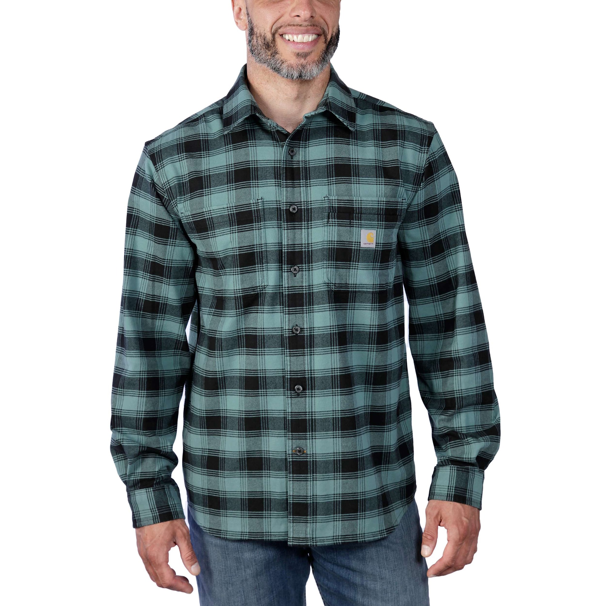 Carhartt Midweight Flanellskjorta Herr Sea Pine