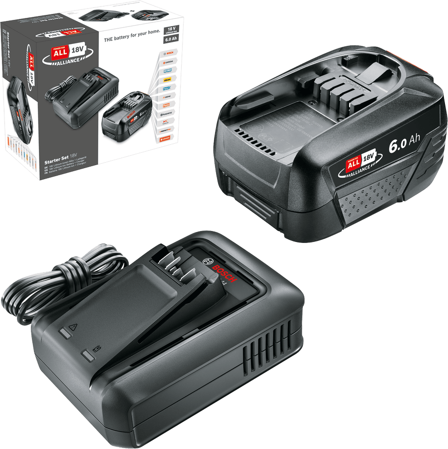 Bosch DIY Batteristartset 18V 6,0Ah Al18V-44