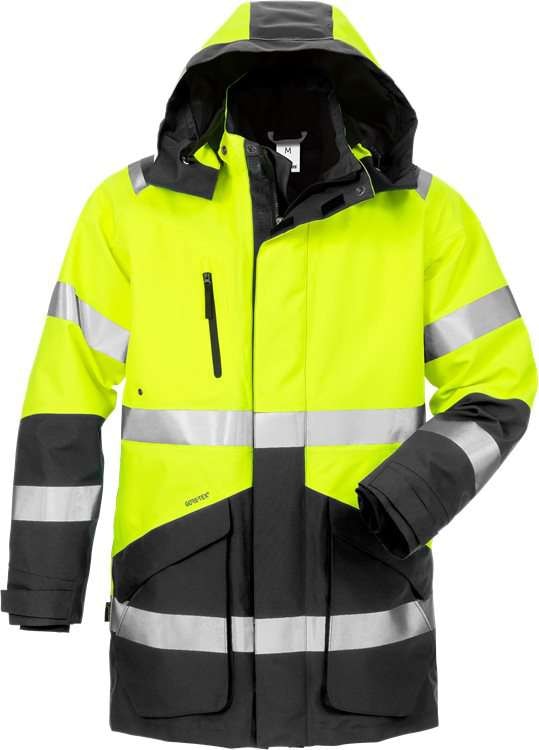 Fristads Vinterparkas GORE-TEX 4989 GXB, klasse 3 Varselgul/svart S