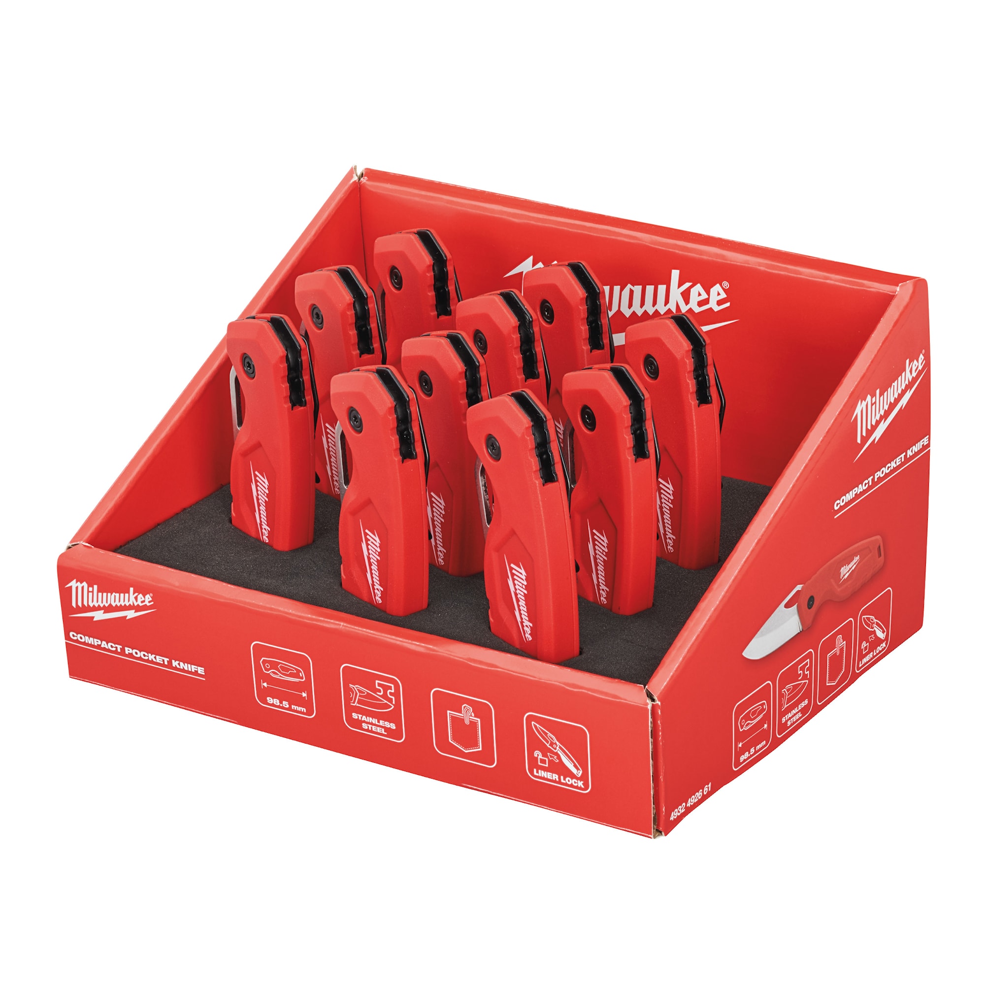 Milwaukee Knivdisplay Fast Blad Kompakt 10P